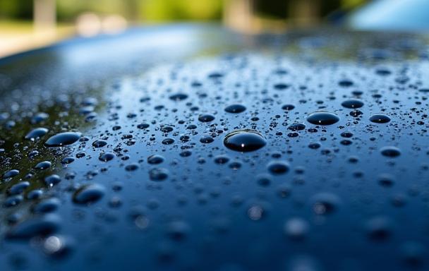 Water beading on hood after ceramic coating